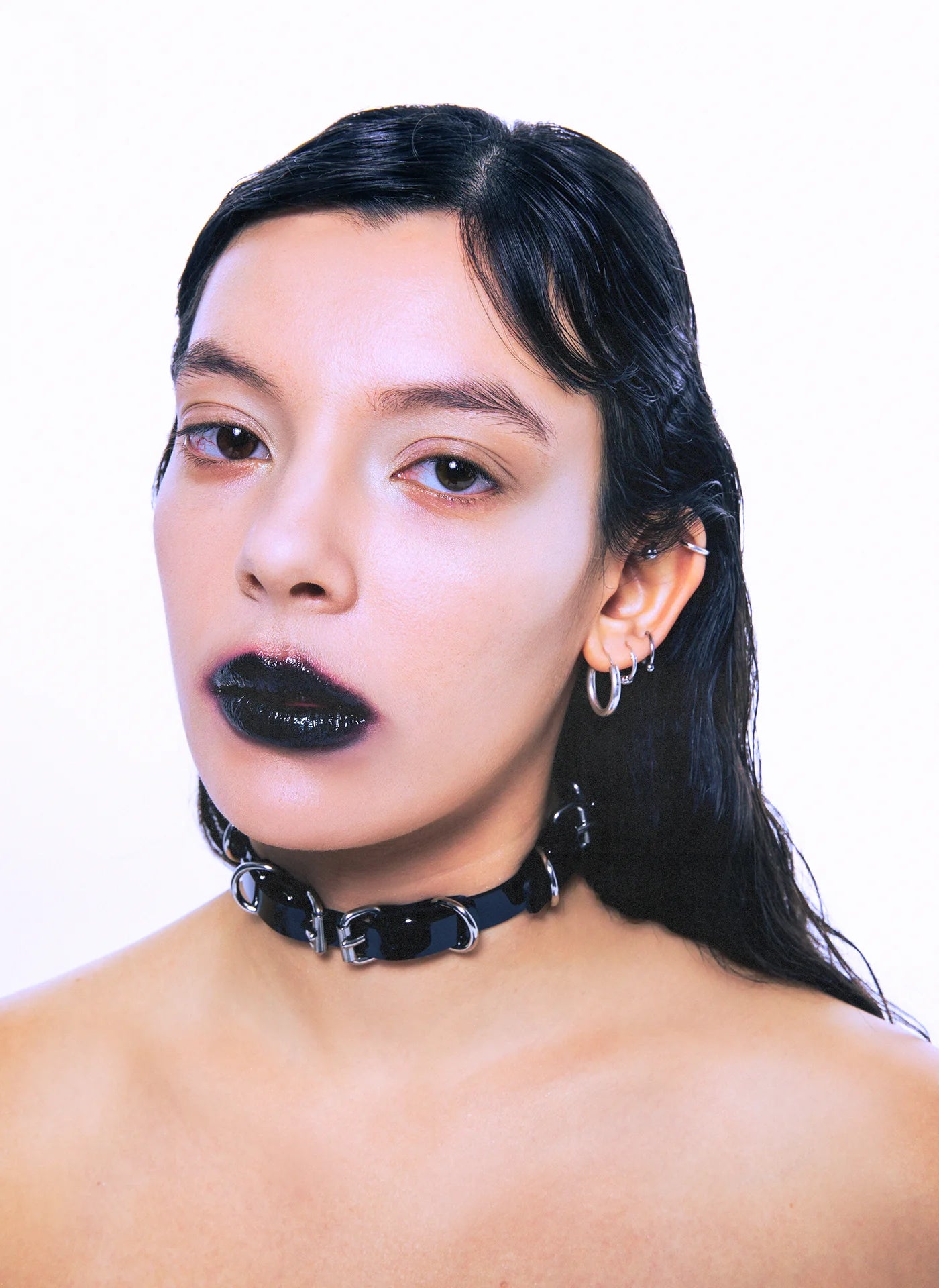 Triple Double Buckle Choker