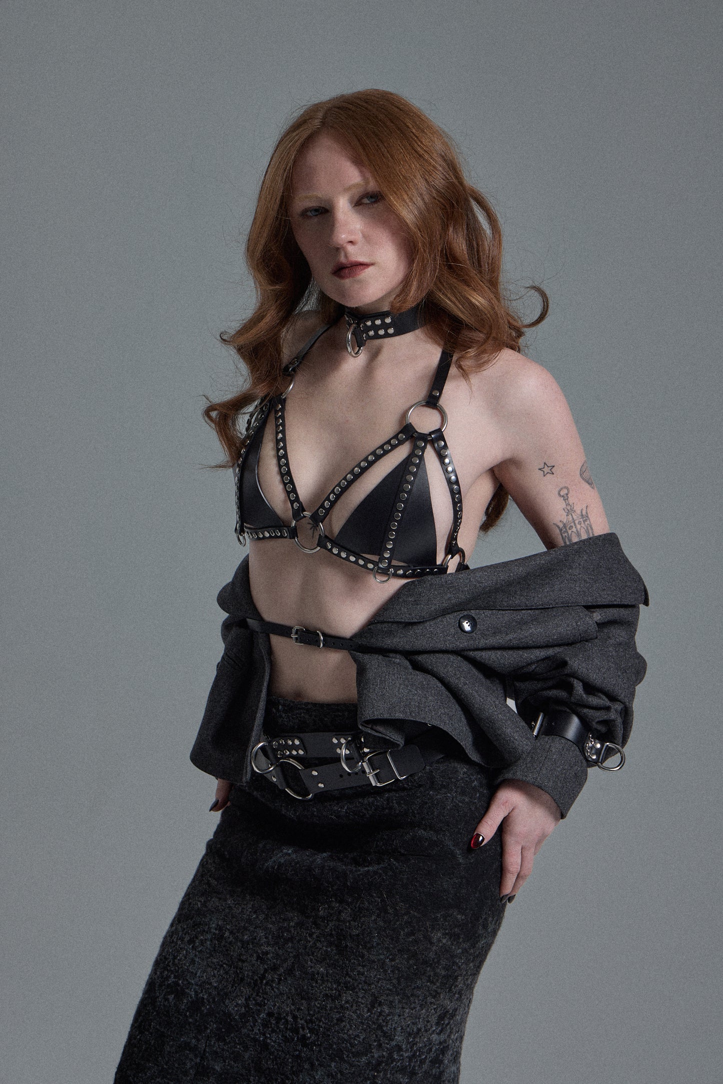 Heartstrings PVC Cage Bra