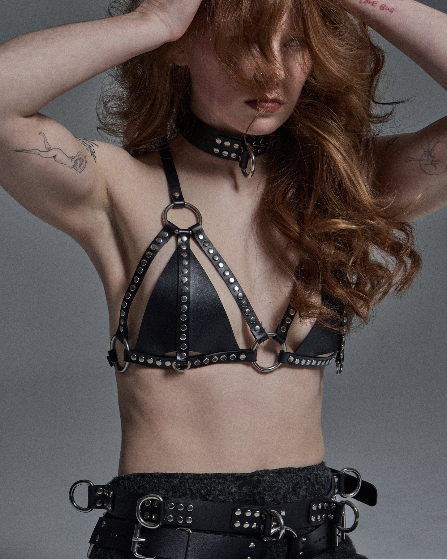 Heartstrings PVC Cage Bra